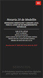Mobile Screenshot of notaria20medellin.com.co